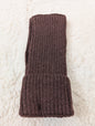 Guêtres épaisses retroussables chocolat