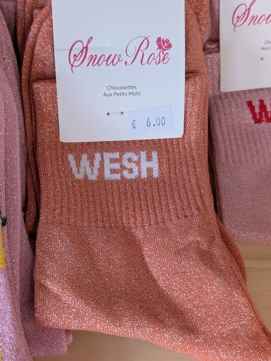 Chaussettes Wesh orange