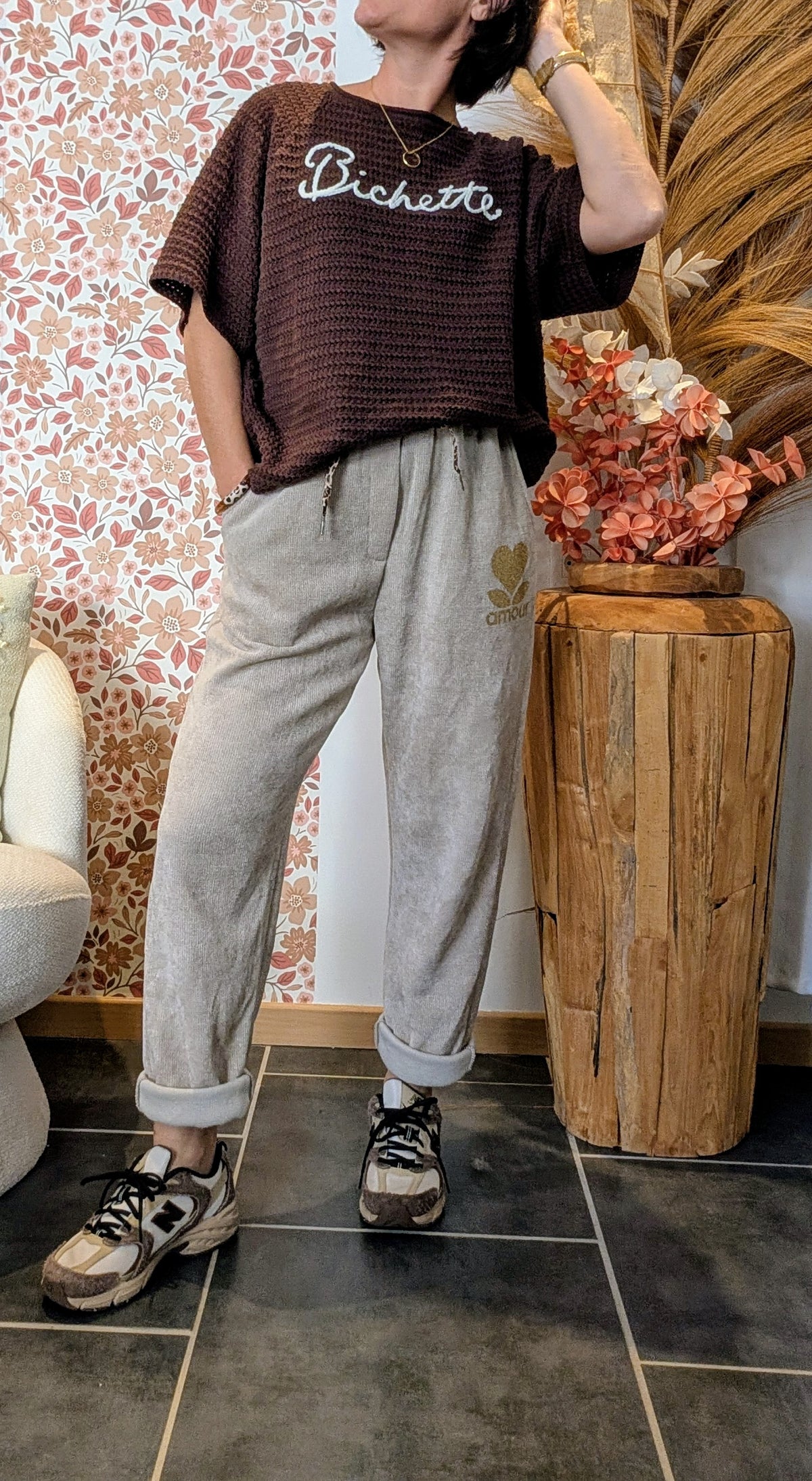 Pantalon Amour beige
