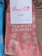 Chaussettes Maman d'amour corail
