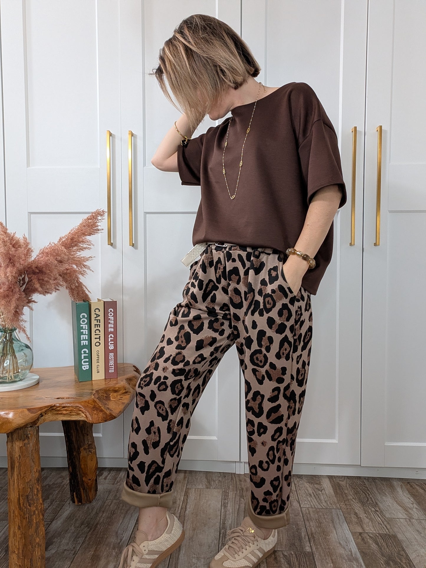 Pantalon Maria taupe