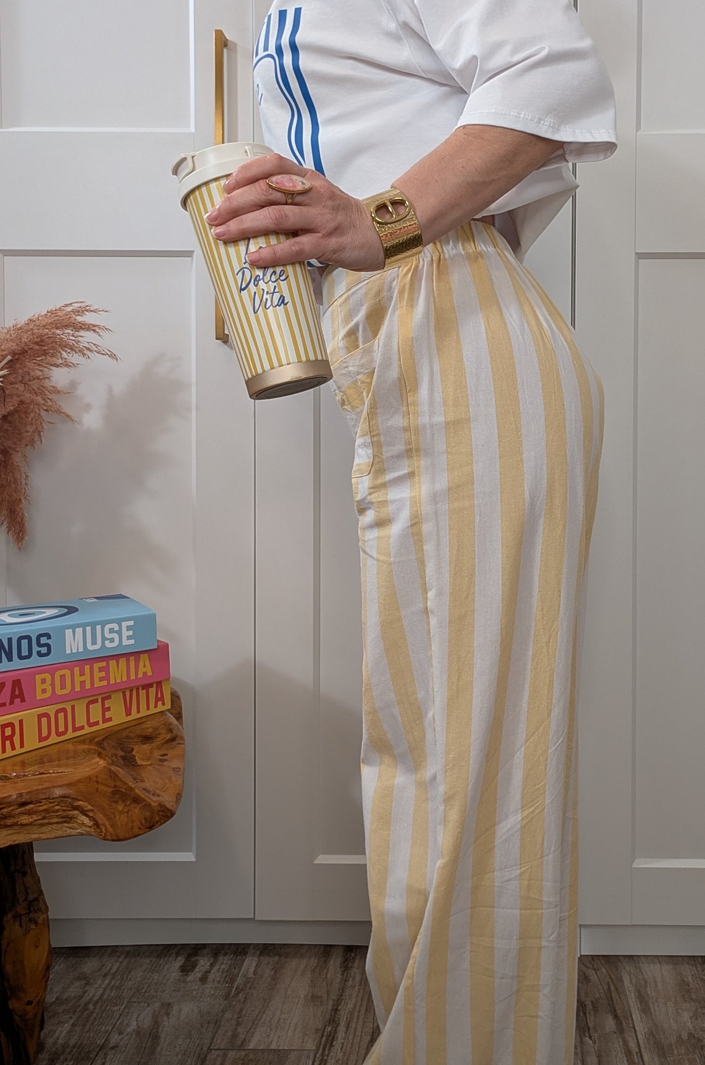 Pantalon Alinéa jaune