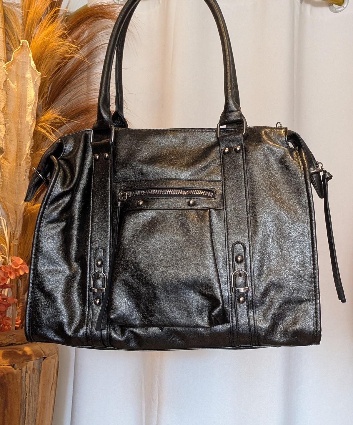 Sac Mila noir métallisé