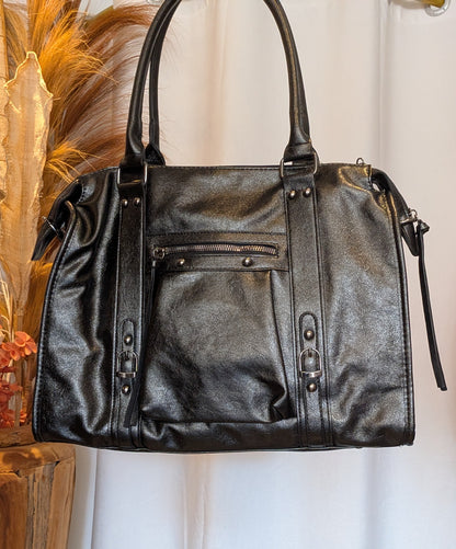 Sac Mila noir métallisé