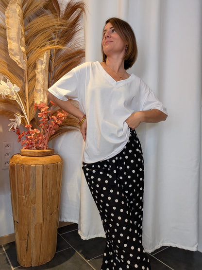 Tee-shirt oversize blanc Charlotte