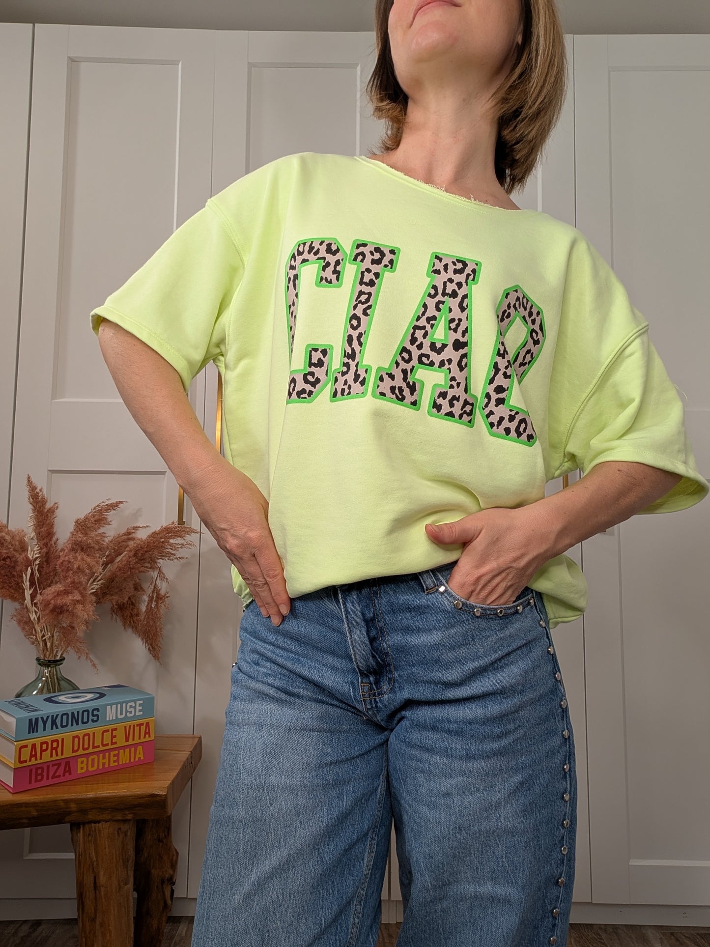 Tee-shirt sweat CIAO vert