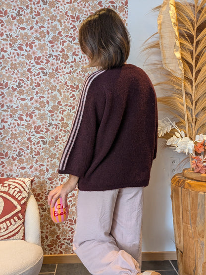 Pull Miko bordeaux
