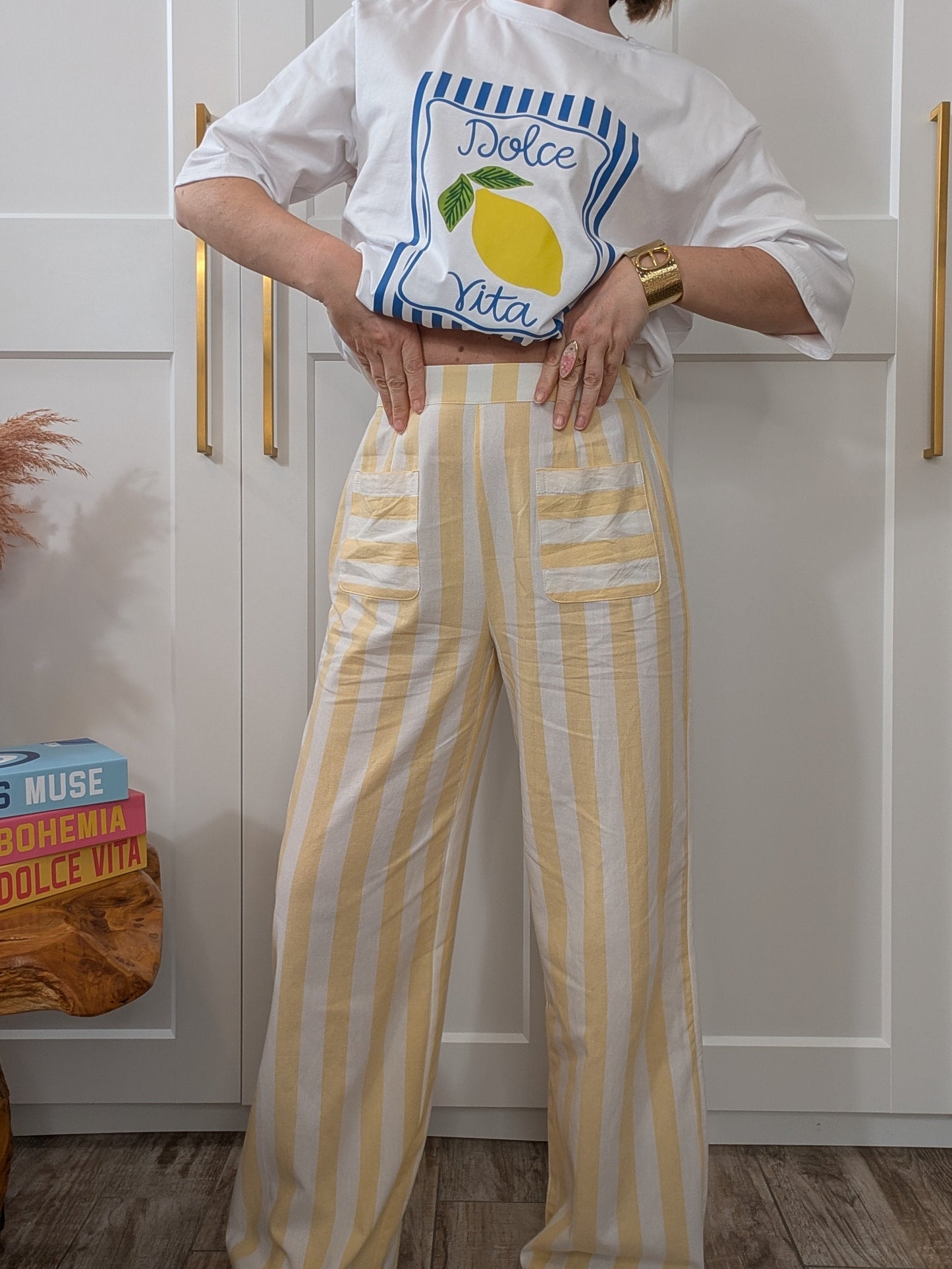 Pantalon Alinéa jaune