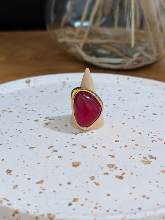 Bague Carli bordeaux