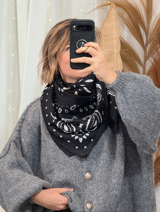 Foulard Julia noir