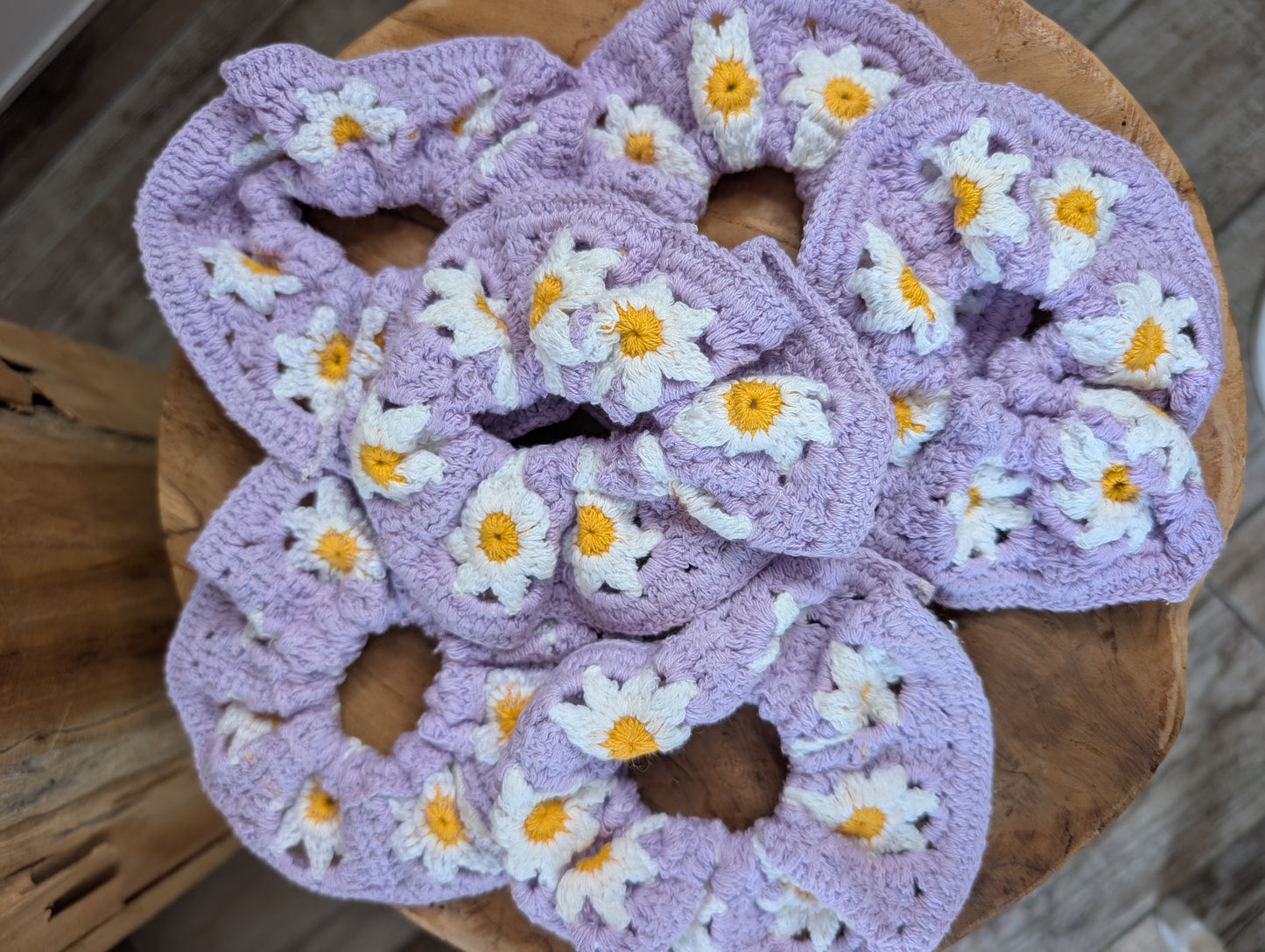 Chouchou crochet Paquerette