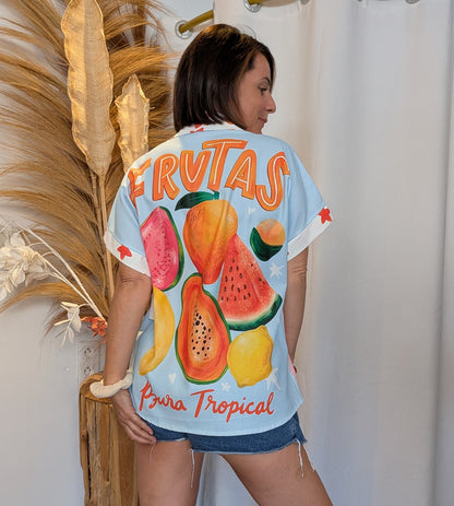 Chemise oversize Frutas