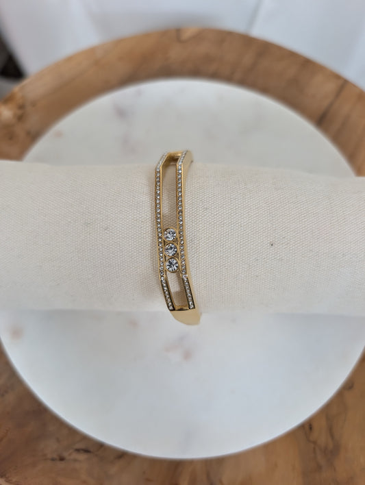 Jonc strass, acier inoxydable