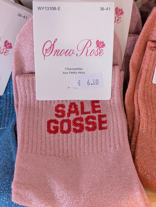 Chaussettes Sale gosse rose