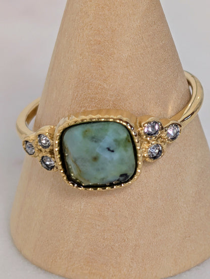 Bague - Piedra celadon