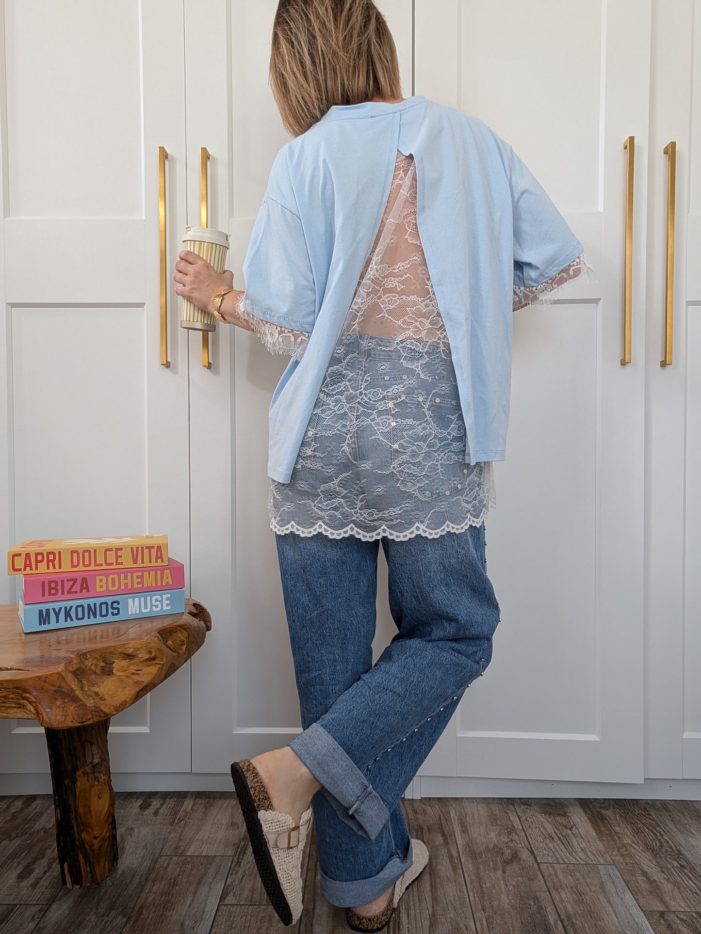 Tee-shirt oversize Dizia bleu - Le détail qui fait tout