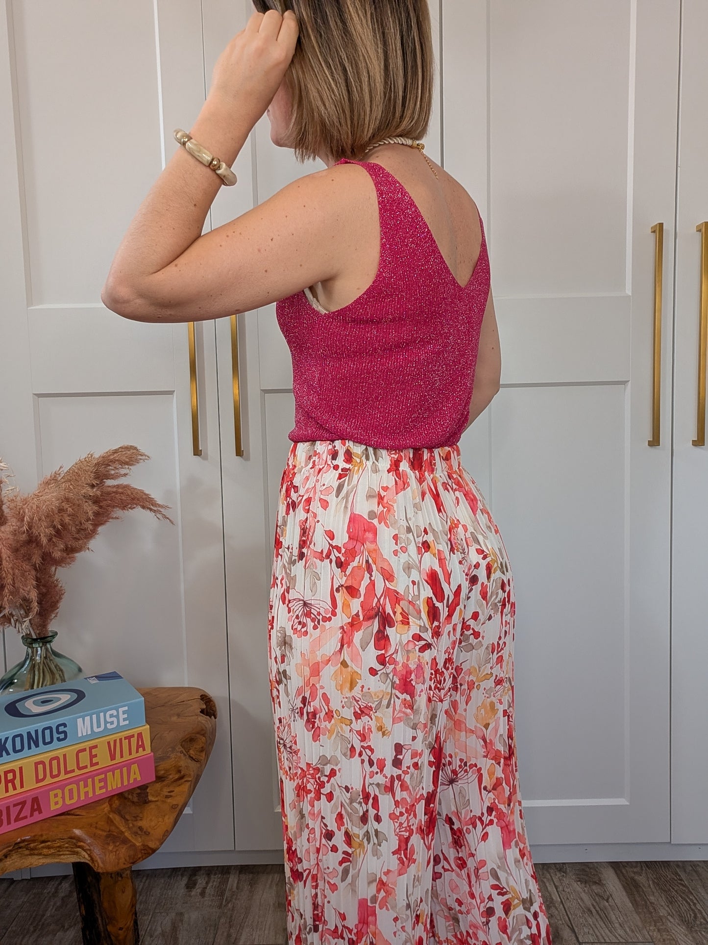 Top brillant fushia- La pièce qui brille au quotidien