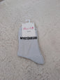 Chaussettes brillantes MYSTERIEUSE blanc