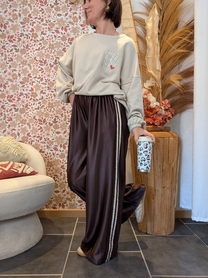 Pantalon satiné Perle