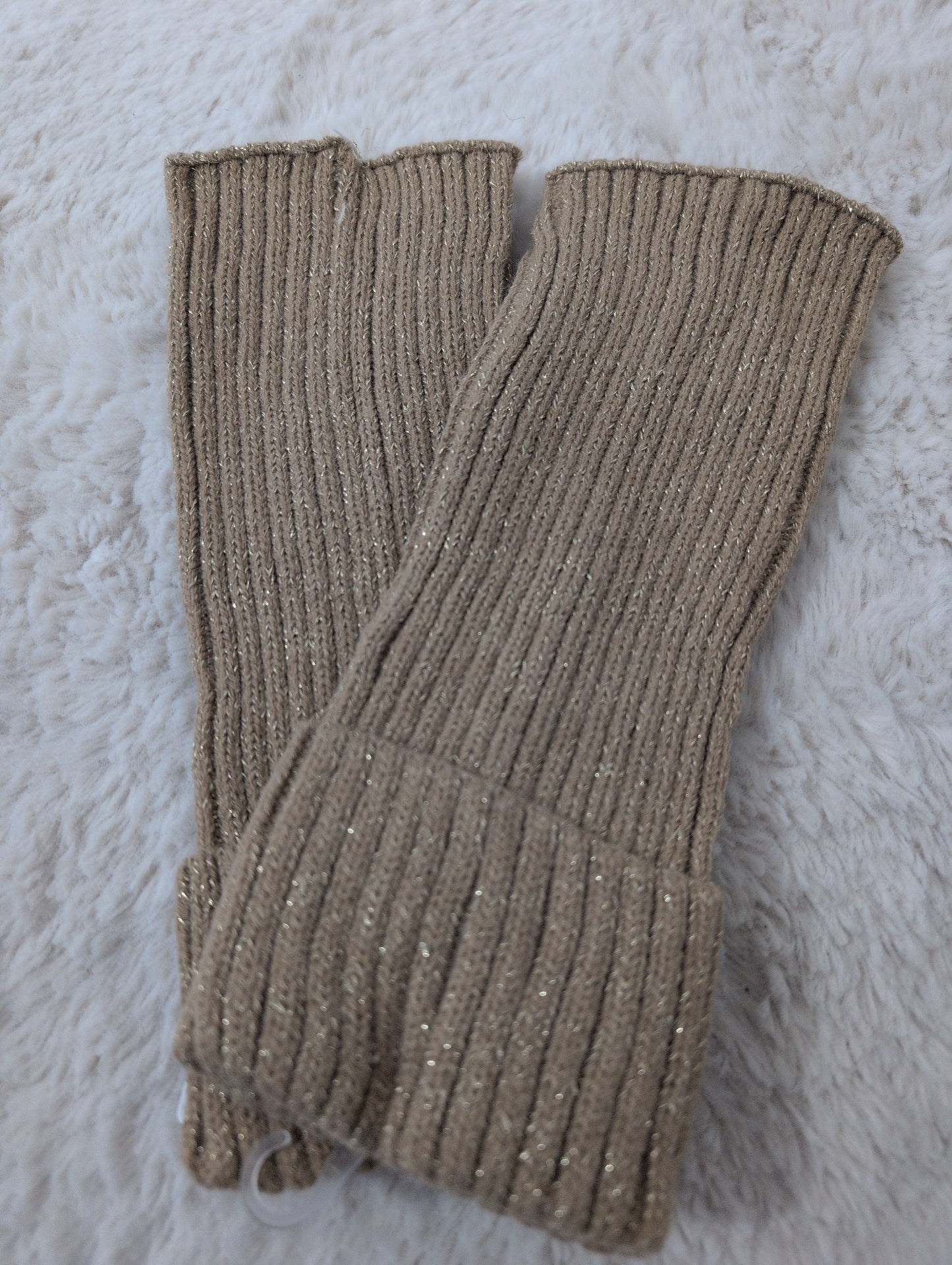 Guêtres épaisses retroussables taupes