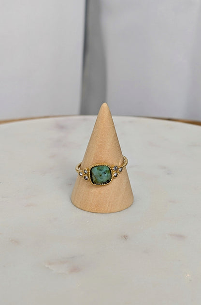 Bague - Piedra celadon