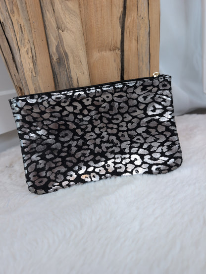 Trousse de maquillage léopard noir