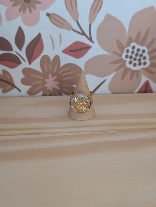 Bague déstressante fleur