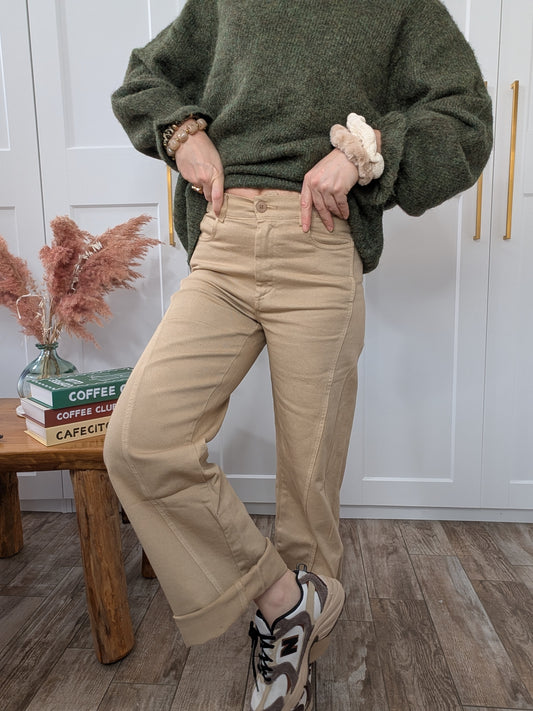 Pantalon Raya camel