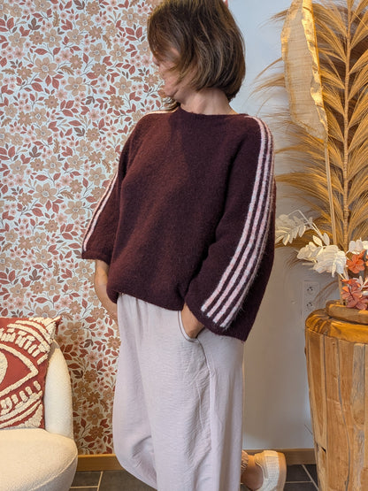 Pull Miko bordeaux