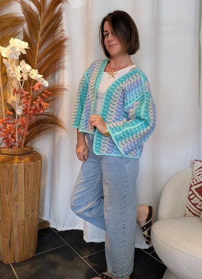 Gilet Soléna bleu