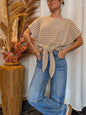 Tee-shirt rayé Diva Taupe