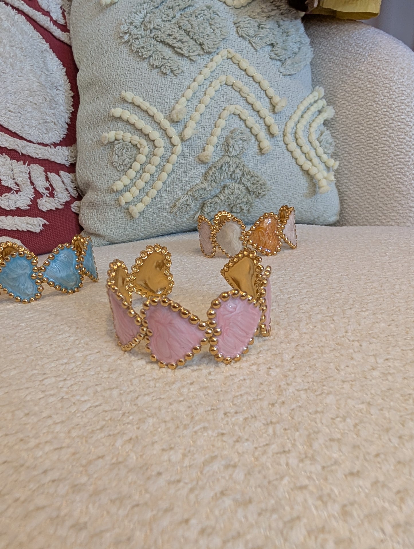 Bracelet coeur rose Love