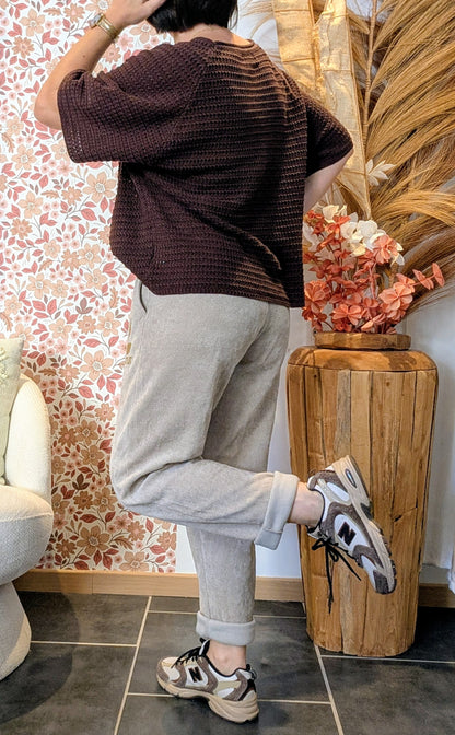 Pantalon Amour beige