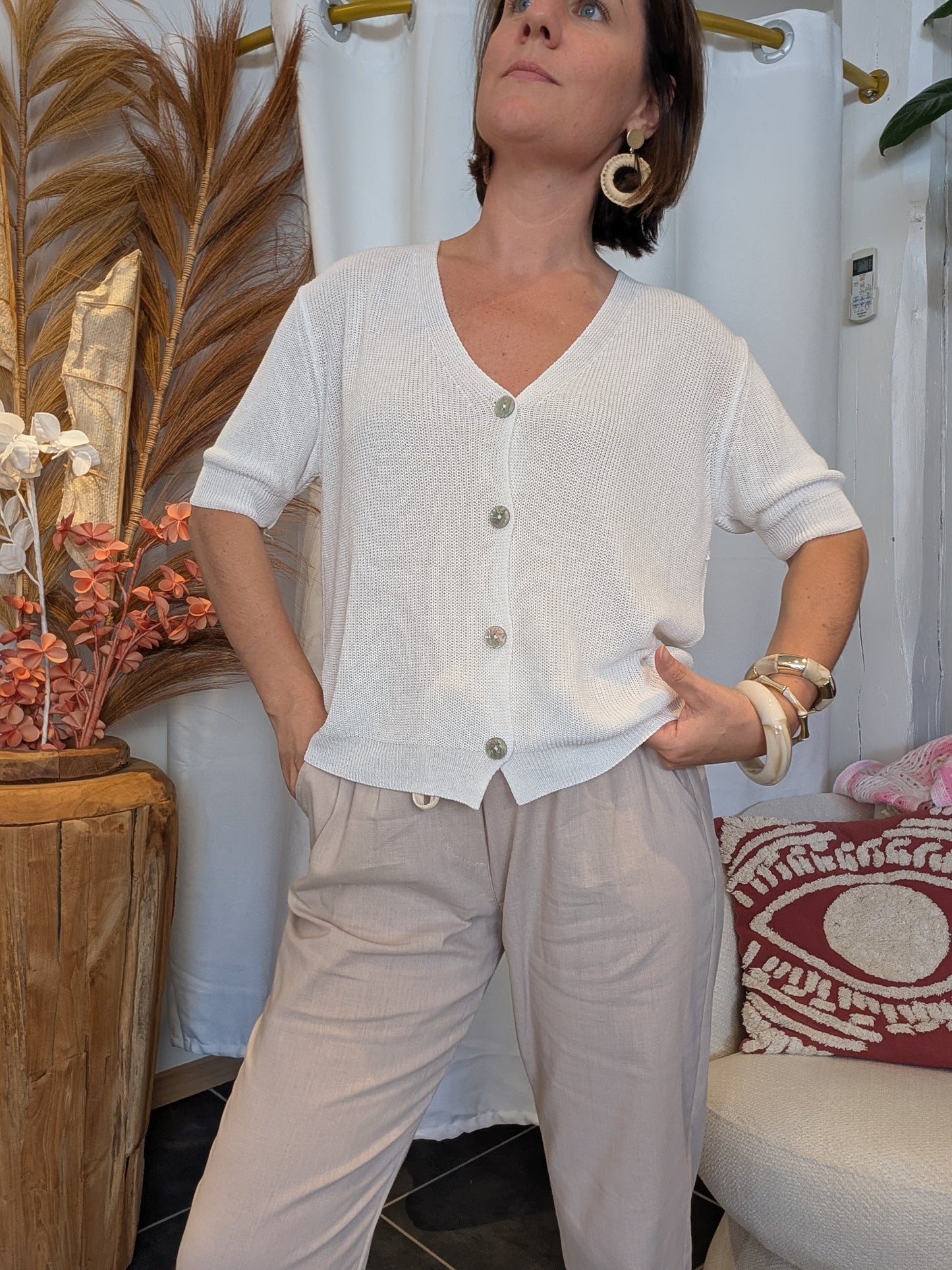 Gilet Ibiza blanc