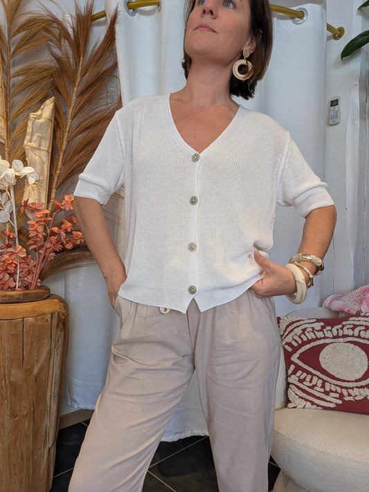 Gilet Ibiza blanc
