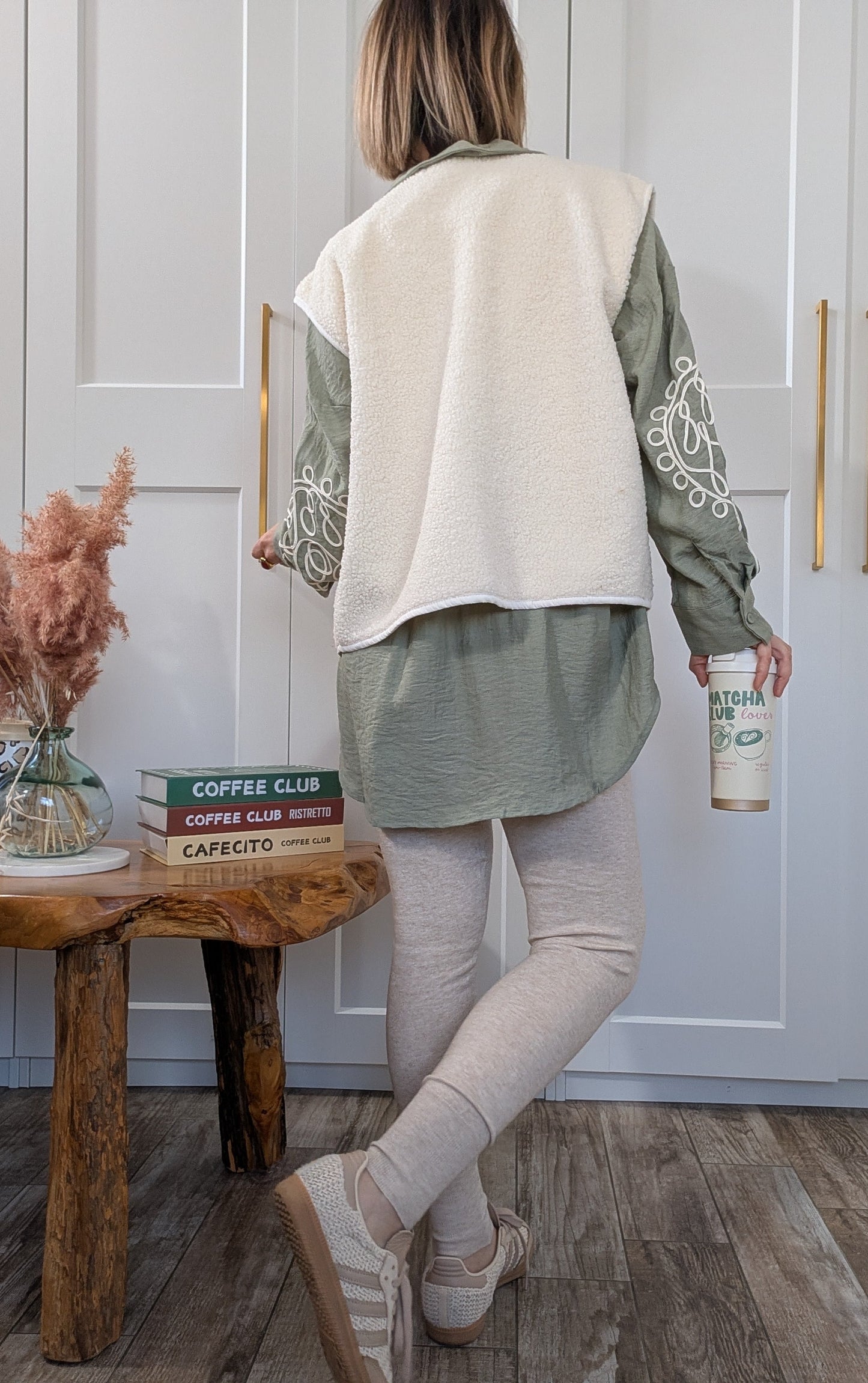 Chemise Palméa kaki