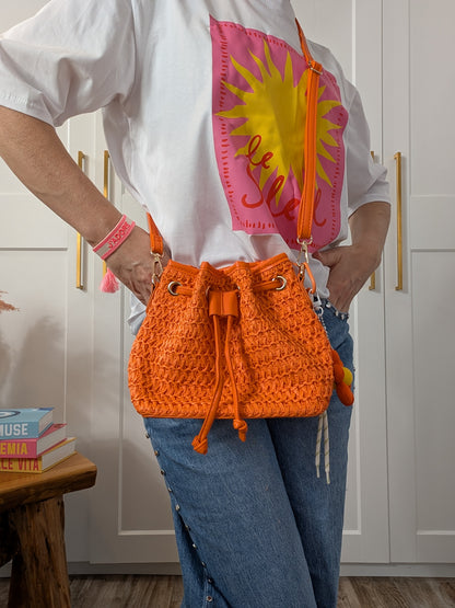 Sac bourse orange