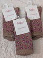 Chaussettes léopard brillantes beiges