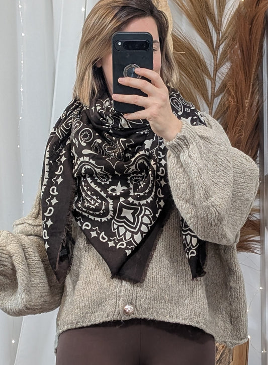 Echarpe douce Pucy Choco