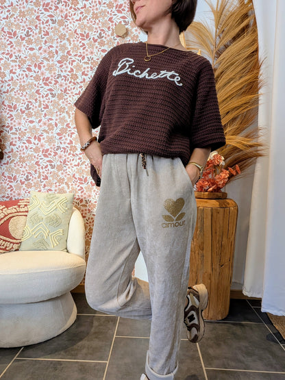 Pantalon Amour beige