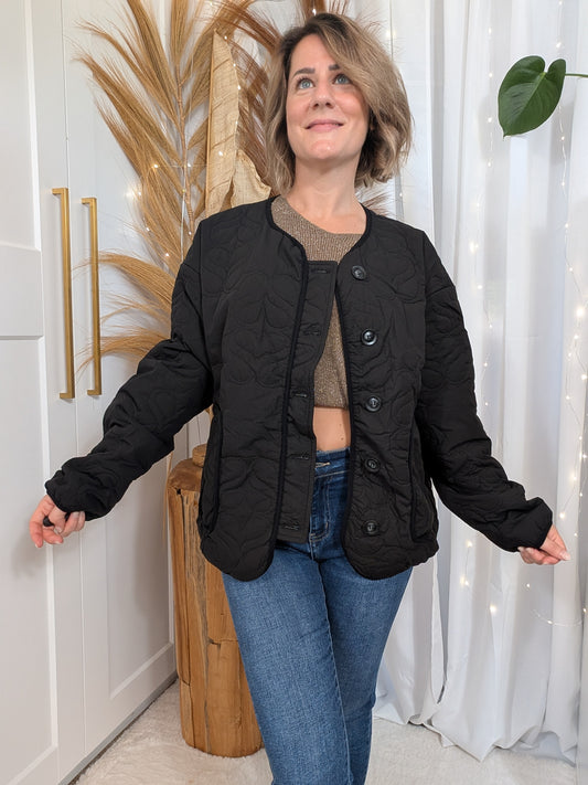 Blouson matelassé noir
