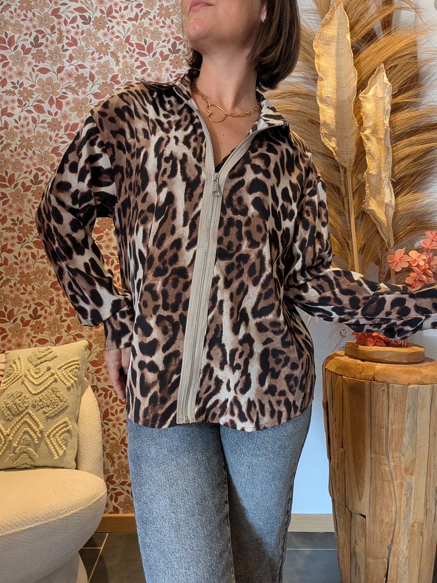 Chemise Zélia léopard