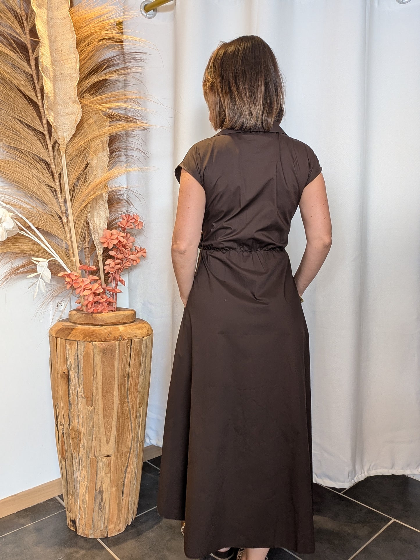 Robe St Tropez brun foncé