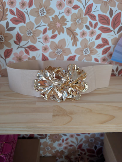 Ceinture élatique écru