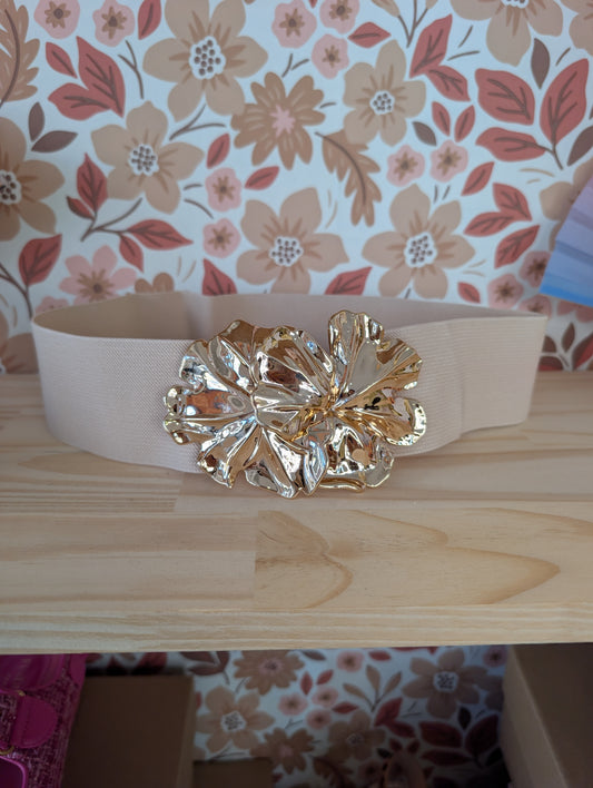 Ceinture élatique écru