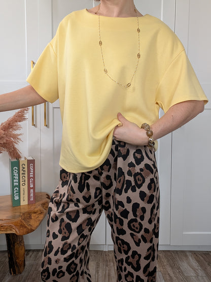 Tee-shirt Jeanne jaune