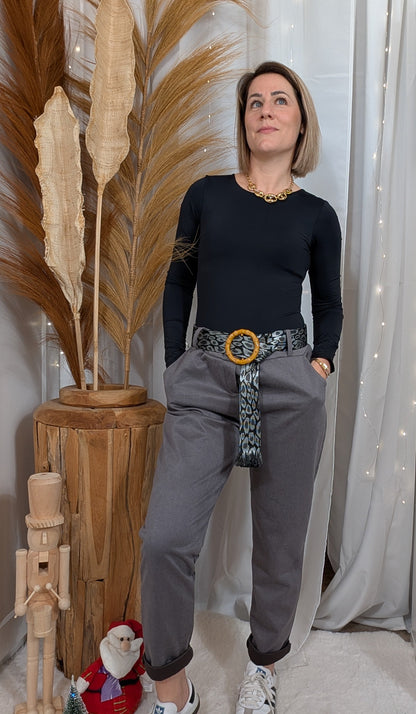 Body manche longue noir