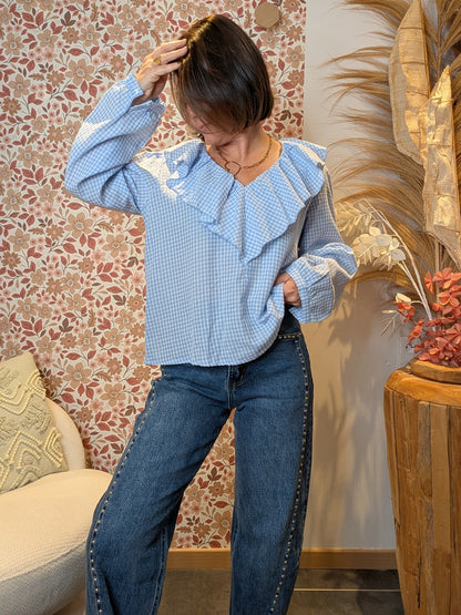 Blouse Victoire bleu