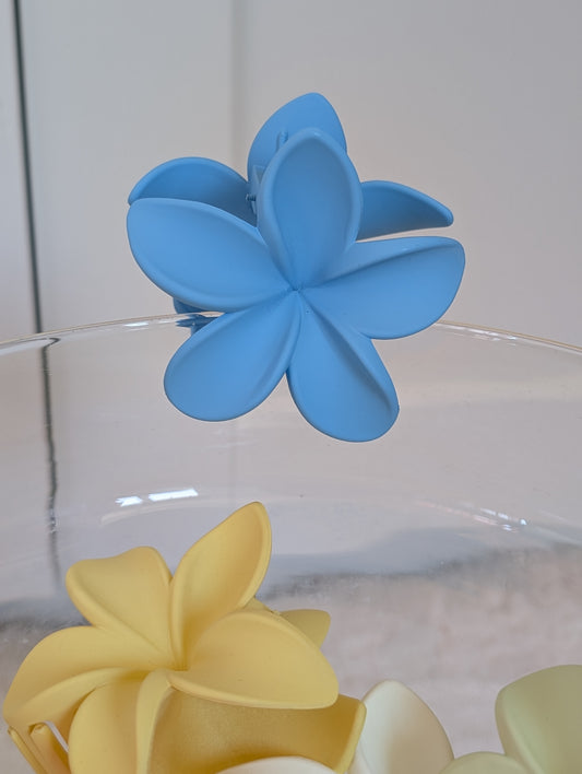 Barrette à cheveux fleur bleu - Haley
