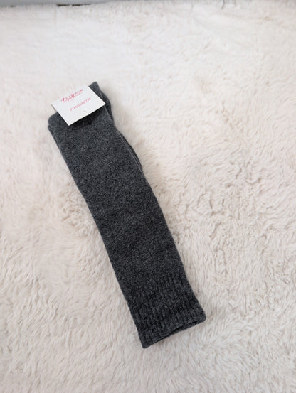 Mi-bas chaussettes hautes gris foncé